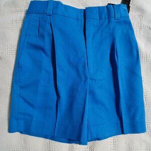 NEW-Pleated blue shorts